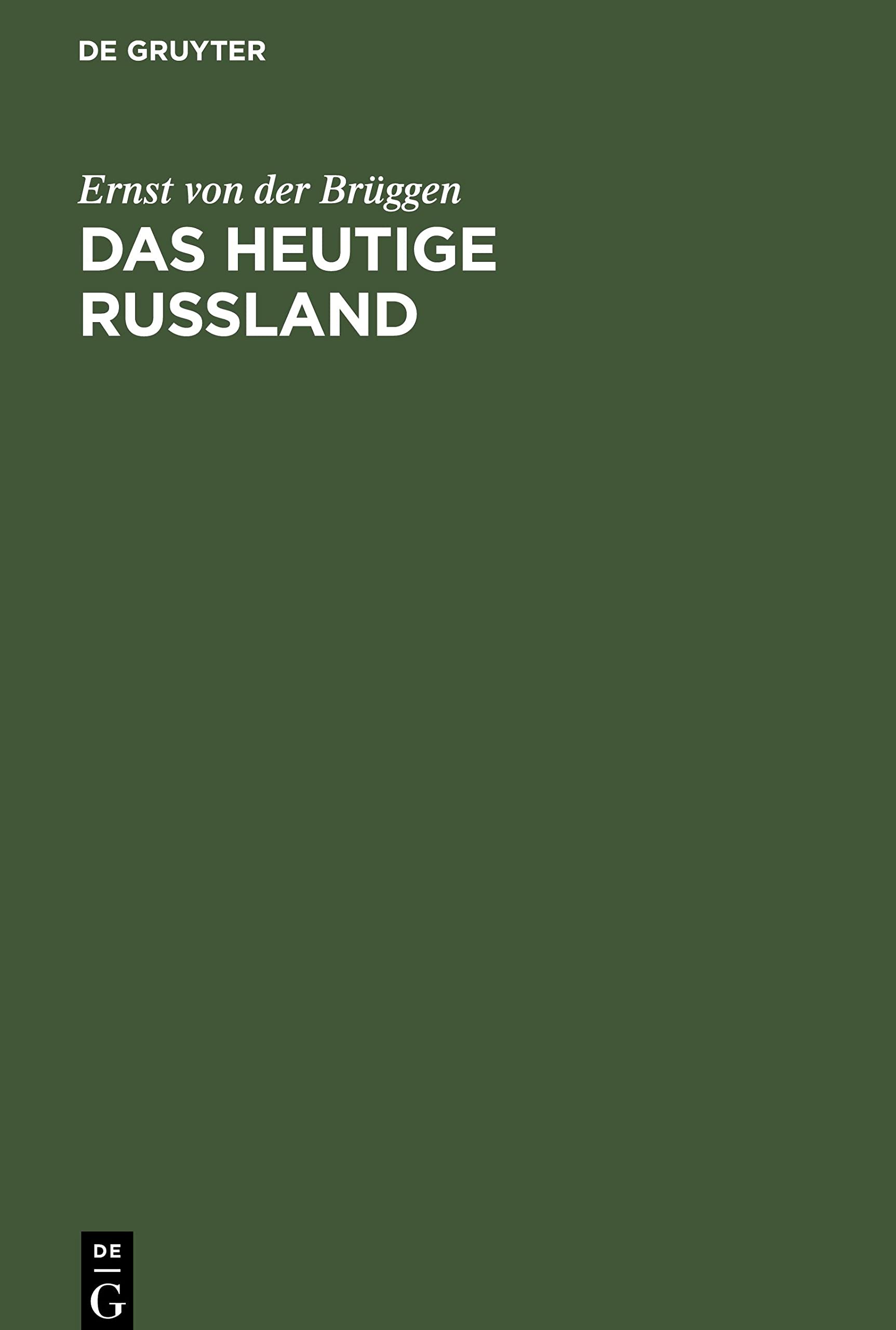 Das Heutige Russland: Kulturstudien