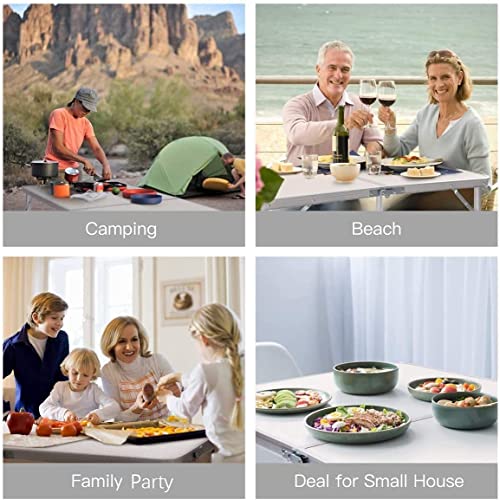 Table camping pliante en aluminium avec hauteur réglable - 8