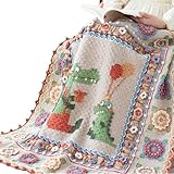 SWEEGICC Handmade Parent and Child Baby Blanket –100% Cotton Crocheted Blanket for Kids,Perfect for Baby Gift,Dragon Pattern