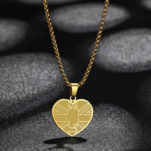 Collier Reine Elizabeth II pendentif commémoratif mixte - 3