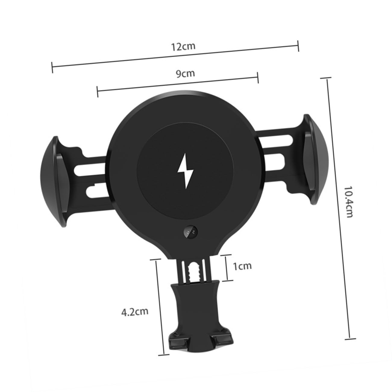 Veemoon Caricatore Ricarica Veloce Wireless per Telefono Macchina da 10w Supporto Regolabile, Protezione Temperatura Auto Cruscotto e Bocchette D’aria
