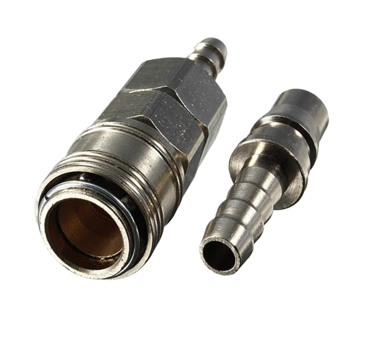Caravan RV Camper BBQ Gasschlauchanschluss 8 mm Schnellverschluss Kupferkupplung Düsenanschlusssatz for männlich weiblich