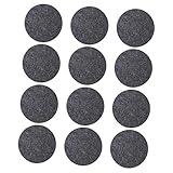 Garneck 12stücke Filz-tischset Hitzebeständige Tischsets Runde Filz-untersetzer Wasserabsorbierend Für Esstisch Langlebiges Filz-tischset Leicht Zu Reinigen Für Holztische Und Marmorarbeit