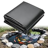 Bâche Noire Pour Bassin, Epaisseur 0,2 mm, 4 x 5 m, Bâche pour Étang en PVC, Idéale Pour Cascades, Bassins, Fontaines de Jardin, Jeux d'eau et étangs à Poissons. Facile à Utiliser et Imperméable