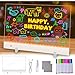 TobeBright Lavagnetta LED 35x25cm, 8 Colori Touch Control, Ricaricabile con Batteria, Bacheca Luminosa Cancellabile, per Casa Ufficio Bar, Regalo Creativo (Ultimate Light Board)