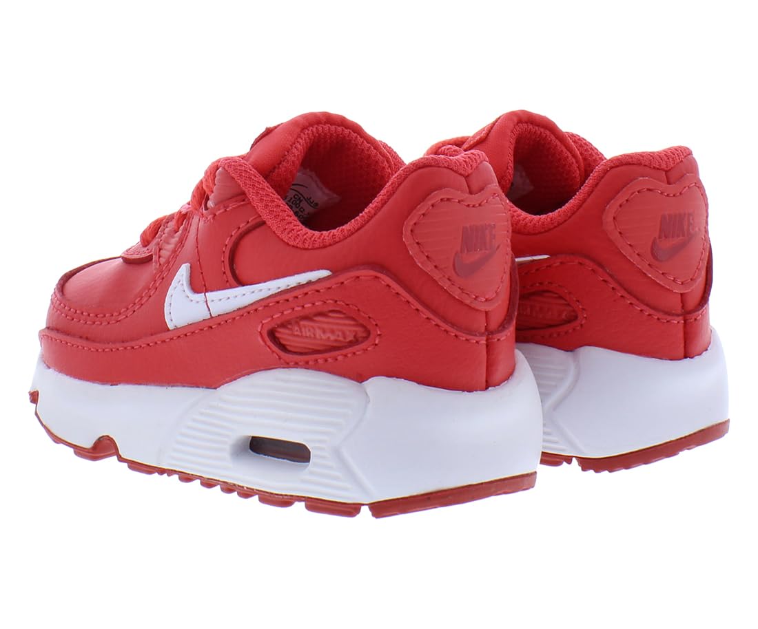 Nike Air Max 90 Ltr Infant/Toddler Shoes Size 9, Color: Red/Ivory White-Red