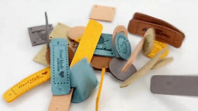 Etichette fatte a mano da 20 pezzi per vesti realizzate con amore