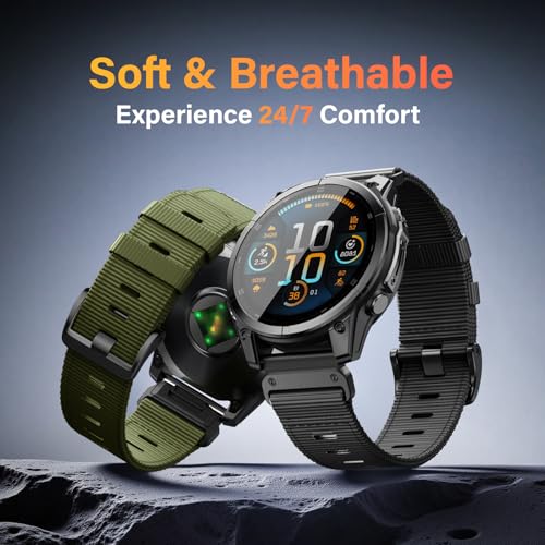 Correa compatible Nylon para reloj Garmin Fenix 22 mm miniatura 2