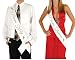 Ikooo 2 Pcs Prom King and Queen Satin Sash Gold letter with Crown Sash