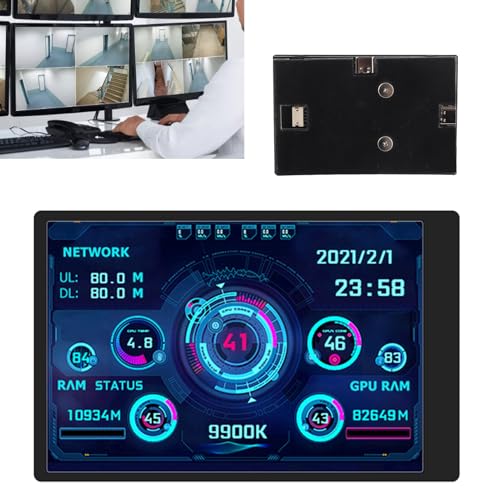 Image of Smart Monitor Display Screen For Computer Cpu Gpu Ram Hdd Time Date Portable Mini Monitor 320X480 Portable Smart Monitor Display Various Modes]