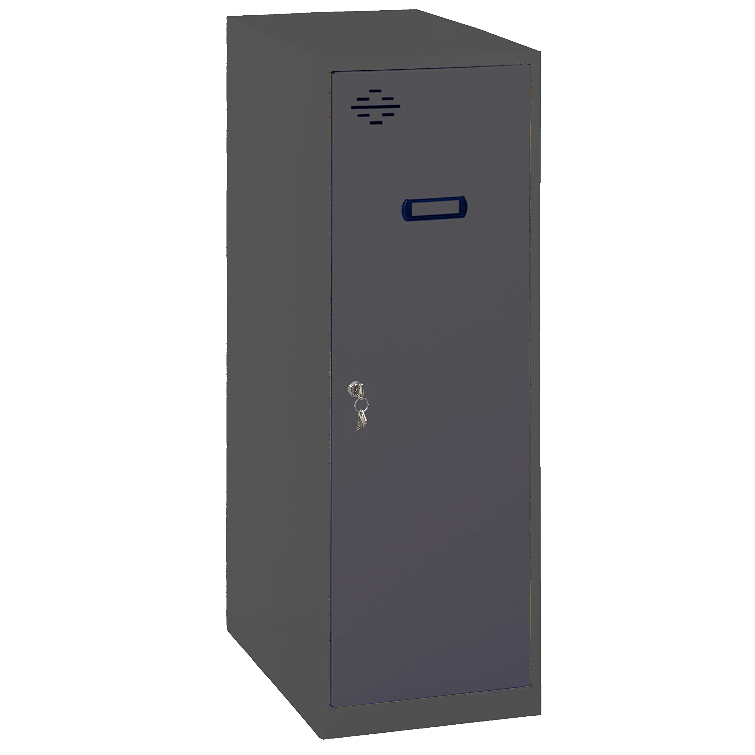 PROREGAL Schließfachwürfel AMEGO | HxBxT 91,5x30x50cm | Ohne Standfüße | Anthrazit-Anthrazit | Spind Schließfach Garderobe