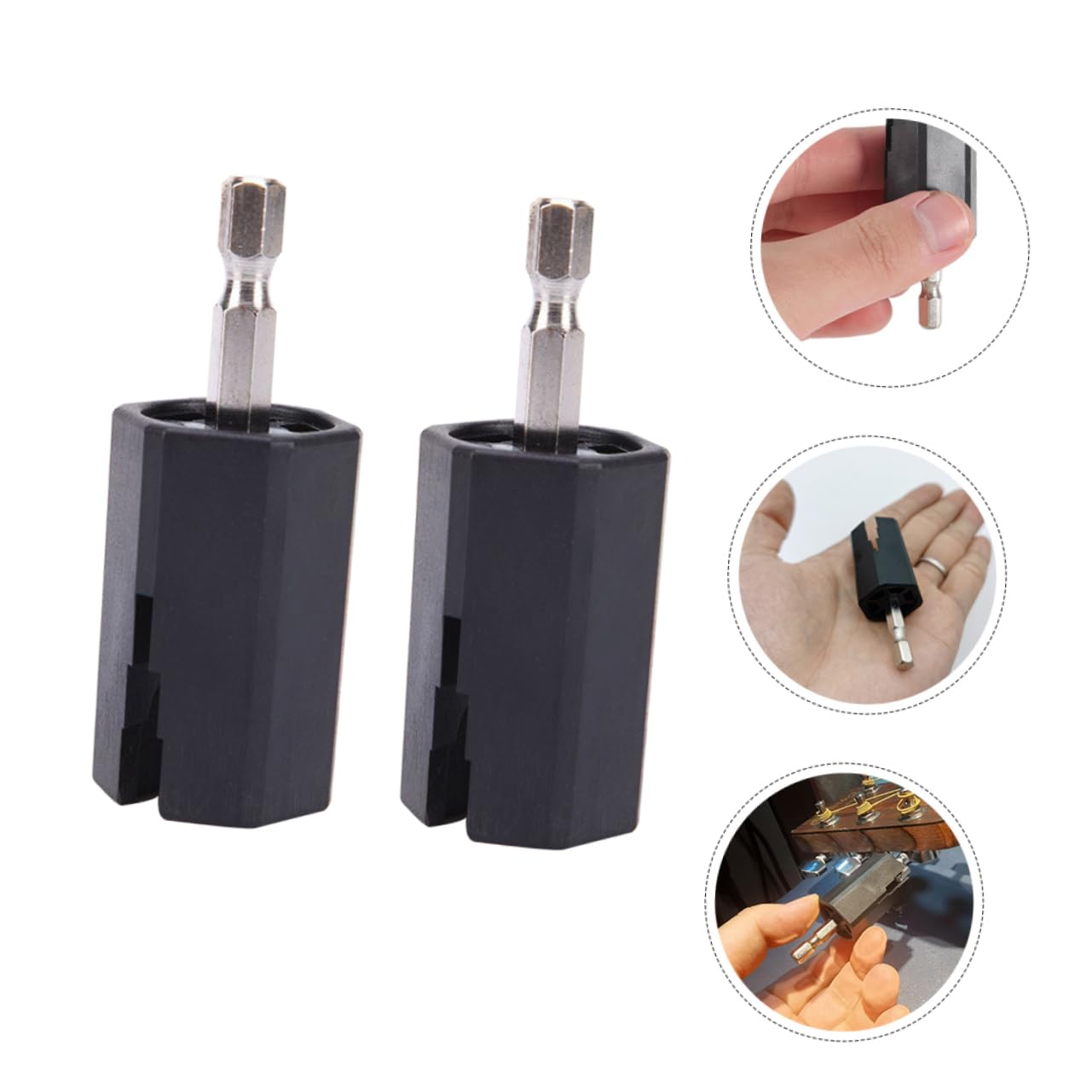 VICASKY Guitar Tuner Replacement Tool String Winder Bit Acoustic Guitar Parts Plug