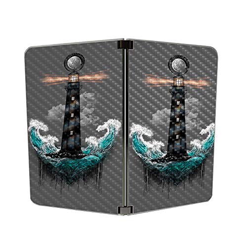 Image of MIGHTY SKINS MightySkins Carbon Fiber Skin for Microsoft Surface Duo - Wave Anchor | Protective, Durable Textured Carbon Fiber Finish | Easy to Apply, Remove, and Change Styles | Made in The USA