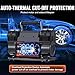 VEVOR 10.6 CFM Heavy Duty Air Compressor, 30s Fast Inflation | Dual-Cylinder Portable Tire Inflator, 12V 150PSI Offroad Air Pump with Adapters for Trucks Car SUV 4 x 4 Vehicle RV
