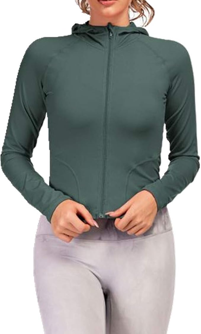 Summer ladies casual jacket ladies zipper fitness standup collar long