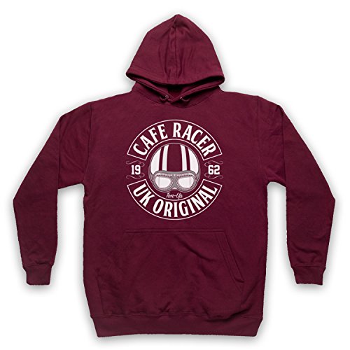 Sweat a capuche Cafe Racer UK pour adultes style original Ton Up
