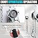miowakoling Manual Lever Hoist 360° Rotating Hook Lightweight Aluminum Alloy Shell Manganese Steel Chain Durable Hand Chain Hoists Chain Puller Hoist for Industrial and Home Use(3ton-20ft)