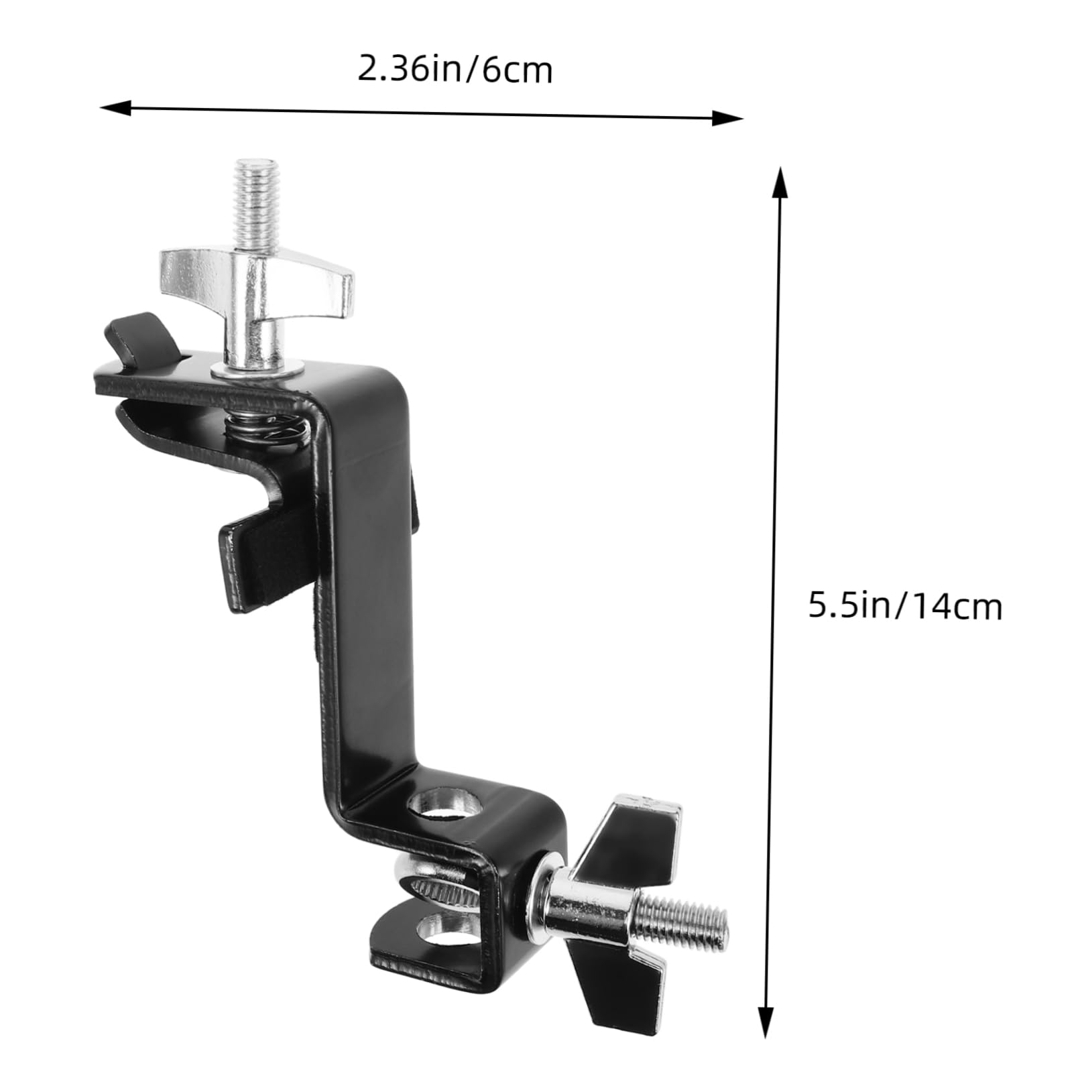 CIMAXIC Drum Hoop Mount Cowbell Mount Clamp Easy to Use Clip for Drummers Sturdy Constructi