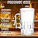 SiliFine 12 Pcs Clear Plastic Beer Stein Mug with Handle Shatter Resistant Large Dimpled Beer Drinking Cup Bulk for Juice Coffee Tea Fest Cocktail Picnic Everyday Drinking Party (12oz)