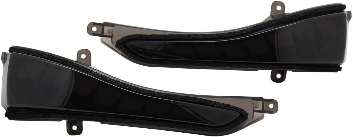 Side Mirror Light Led Turn Signal Dynamic Sequential Blink Car Lights Running Indicator Marker Lamps for Infiniti Q50 Q60 Q70 QX30 QX50 QX60 QX70 [Smoked Lens] Left Right Assembly