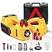 TaskStar Gato Hidráulico 5t 3t, 12V Kit de Gato Eléctrico para Coche (Alcance :15.5-45 cm) con Llave eléctrica e inflador, para Recogida de Coche Cambio de Neumáticos Reparación de Garaje