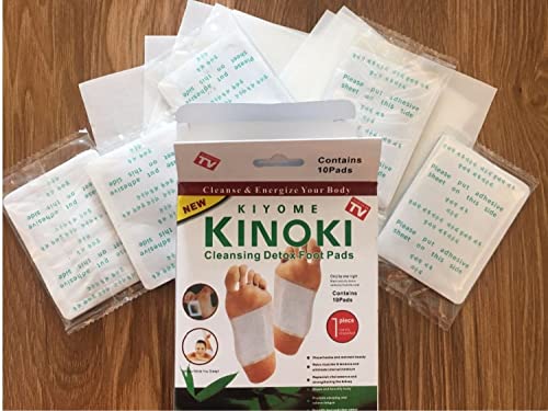 Kit Eliminador De Toxinas Kinoki Detox Com 10 Unidades Alivio Do Stress 5 Pares de Adesivos Regula F