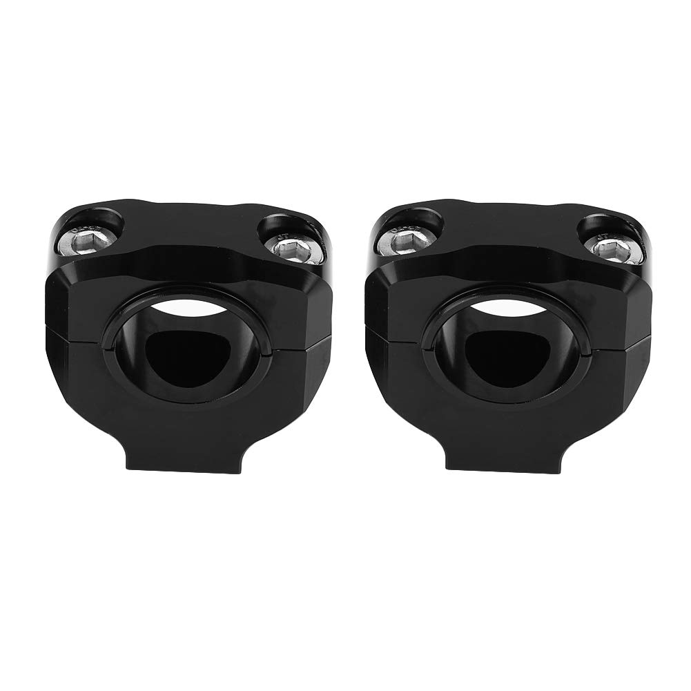1 Par Abrazadera de Barra de Manillar Negro 28 mm Aleación de Aluminio CNC Soporte de Manillar de Motocicleta Abrazadera de Barra Elevadora Universal