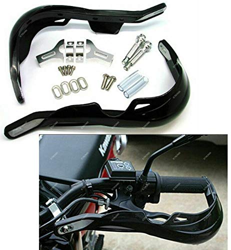 Riloer Motorrad modifizierte Handschützer aus Aluminiumlegierung, ein Paar Lenkerschutz für Motorräder, schwarz