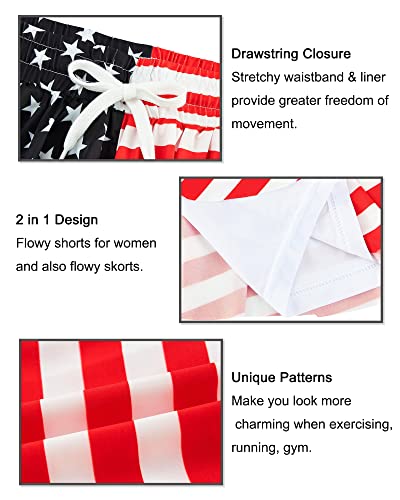 Idgreatim Womens Flowy Athletic Shorts 4Th Of July Party Wear Summer Beach Shorts Independence Day Gift For Women Size Xl #TOP4
