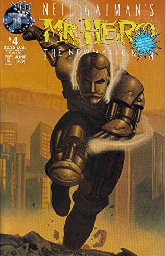 Mr. Hero-The Newmatic Man (Neil Gaiman's, 1st Series) 4 (with card) FN ; Tekno comic book
