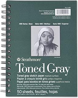 Strathmore toned Sketch Spiral Paper Pad 5.5-inch x 8.5-inch