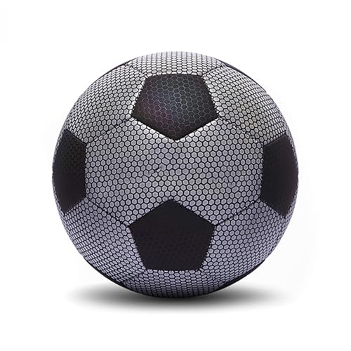 Ballon de football réfléchissant avec pompe pour s'entraîner la nuit sans limites