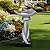 watnature 22.8”Tall Bird Baths for Garden - Concrete Modern Outdoor Standing Birdbath, Decoration Yard Statue for Garden, Patio, Backyard, Lawn -14.5”Dia X 22.8”H Contemporary Birdbaths with Pedestal