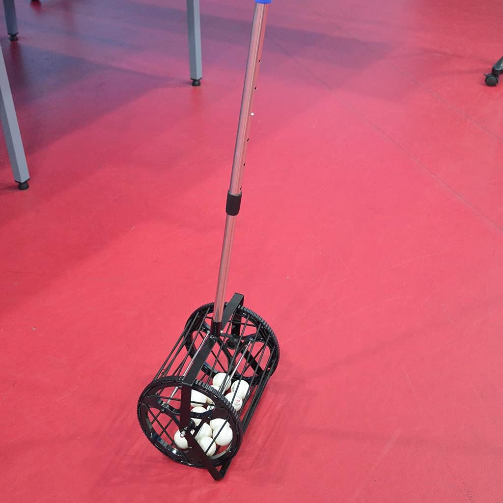 Roller Type Table Tennis Picker Polyester Nylon Large Capacity Picking Ball Ping-Pong Training Accessories