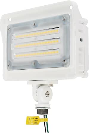 Kadision LED Flood Light Outdoor, Dusk-to-Dawn Photocell, 50W/40W/30W, 3 CCT