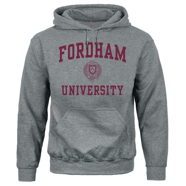 Barnesmith Fordham University Rams Hooded Sweatshirt Heritage Charcoal Grey XX-Large