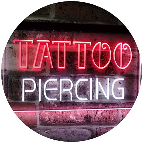 ADVPRO Tattoo Piercing Get Inked Shop Open Dual Color LED Enseigne