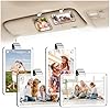 4 soportes para fotos de automóvil, clip de fotos acrílico para visera de automóvil, accesorios para interiores de automóvil, marco magnético para fotos familiares o personales, regalos para Navidad