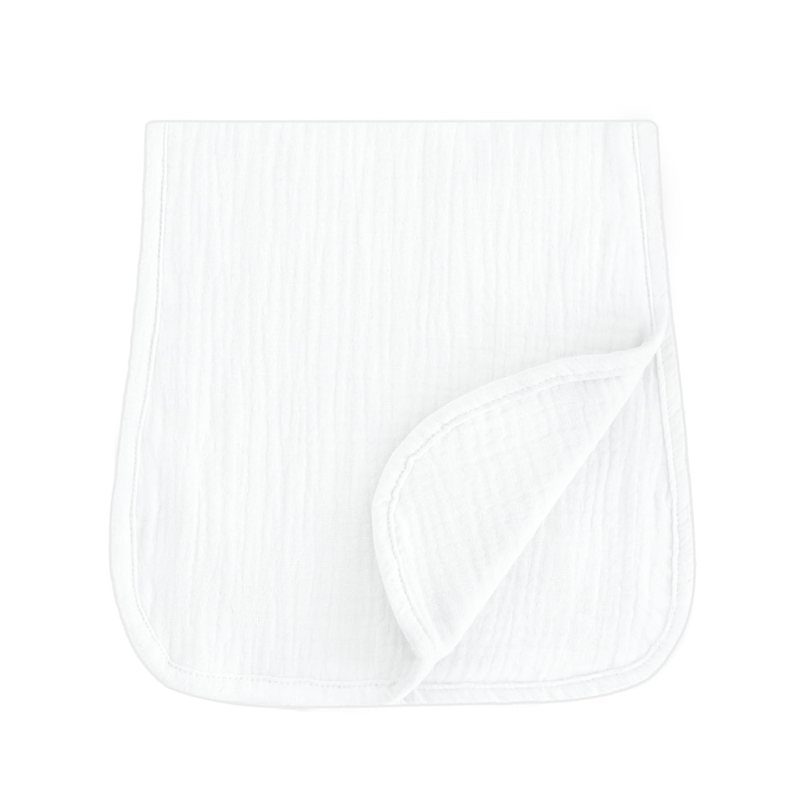Xjdzineq 6-layer Baby Bibs Cotton Burp Cloths Rectangle Designed Soft Drooling Bib Absorbent Saliva Towel Breathable Shoulder Pad Baby Burping Cloth