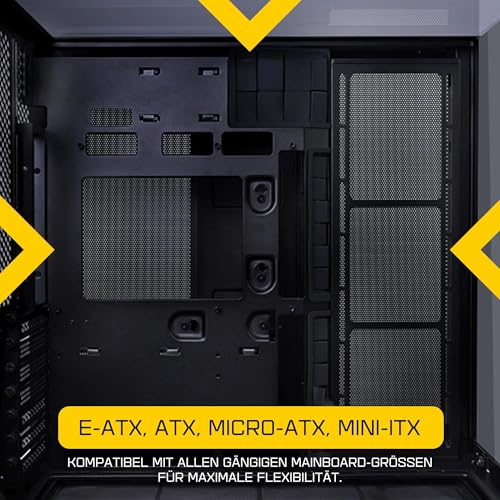 Image of Lian Li O11 Vision Compact ATX Mid-Tower Gaming PC Case - Aluminium & Tempered Glass Black PC Case