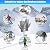 Heated Gloves for Men and Women, Rechargeable Electric Gloves Battery Hand Warmer for Winter Sports Snow Biking Riding Skiing (Gray, M)