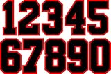 8 Inch Numbers 0-9 Athletic Numbers Team Pack Iron On Numbers for Basketball Bseball Football Soccer...
