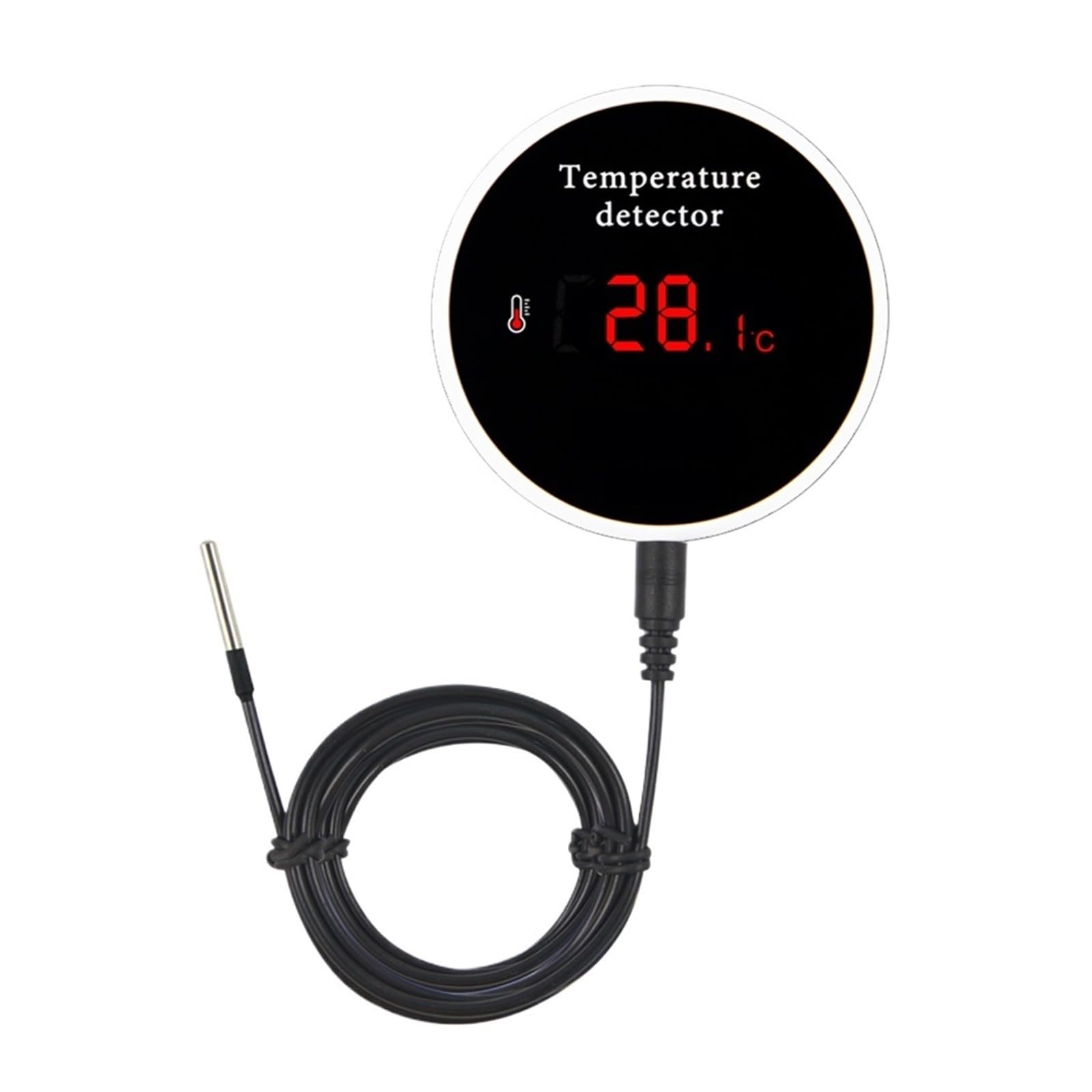 Czujnik Temperatury 300cm Sonda Przewodowa Cyfrowy Termometr Smartlife Inteligentny Dom Termostat Basenowy Zdalny Alarm Dokładny Pomiar