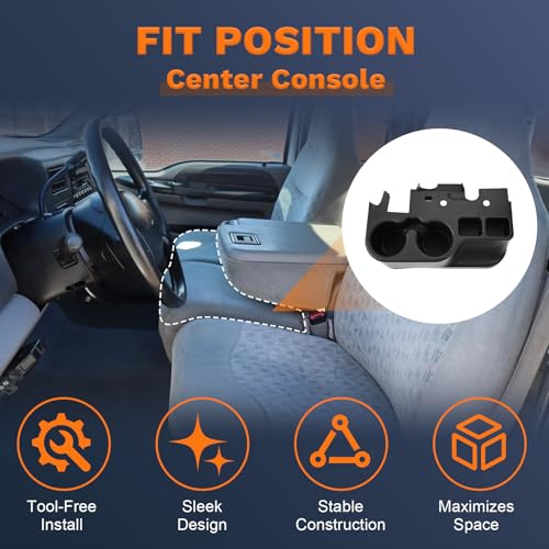 Portavasos para consola central para Ford Super Duty 1999-2001 miniatura 5