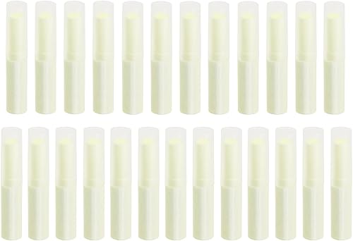 Tubos vacíos de bálsamo labial de 0.14 onzas, de plástico no tóxico, hecho en casa, barra labial hidratante con tapas, ajuste a granel para niñas,