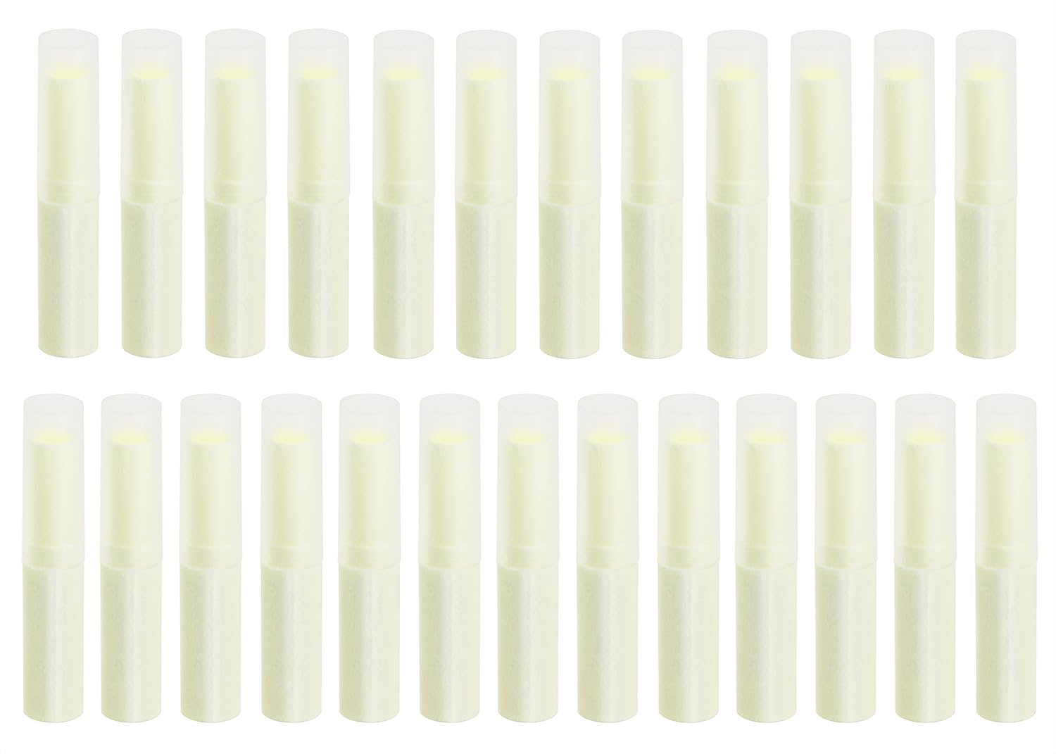 Mini Skater 0.14oz Empty Flavored Lip Balm Container Tubes Plastic Homemade Moisturizing Lip Stick with Caps Bulk Fit for Women Adult DIY Making