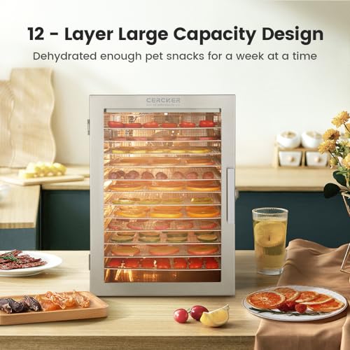 Cercker Food-Dehydrator Machine 12 Stainless Steel Trays thumb #1