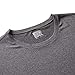 32º DEGREES Mens Cool Solid Crew Neck Tee Shirt, Dark Grey Heather, Size Large
