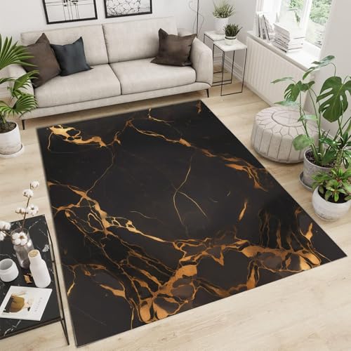Tapis marbre géométrique pour une décoration de salon élégante