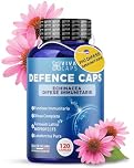 Integratore difese Immunitarie adulti 120cps due al giorno, Integratore sistema immunitario con Echinacea Forte, Lattoferrina, Vitamina C, Zinco, Vitamina D - Made In Italy